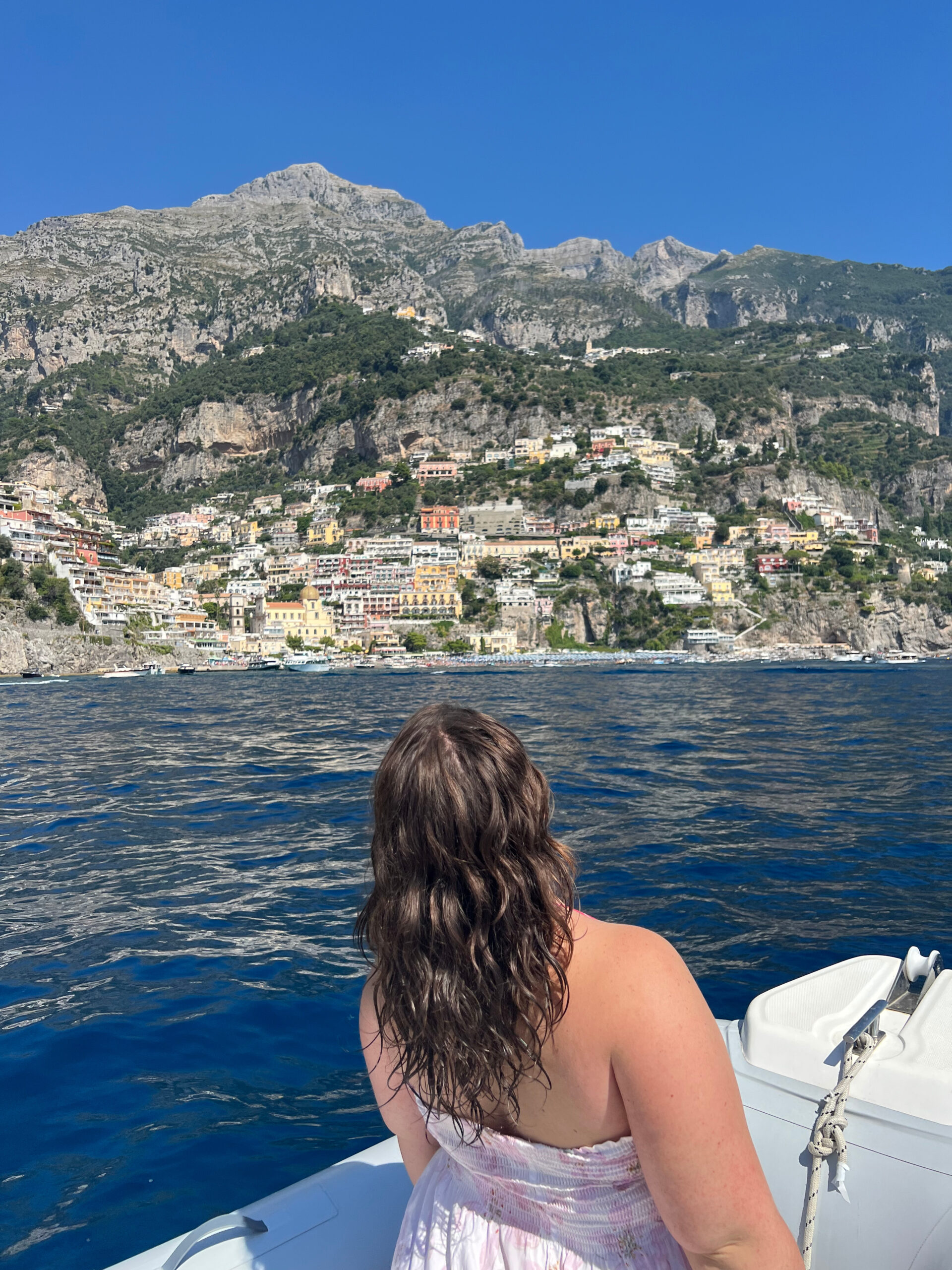 positano en barco
