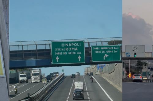 Roma a Sorrento en auto peaje de Napoles